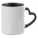 różowy kubek z nadrukiem ucho serce